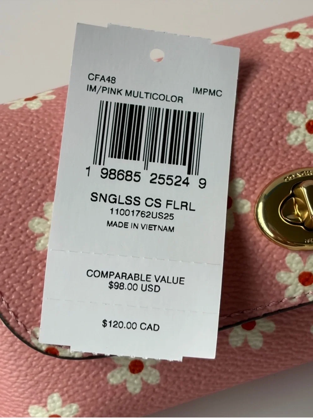 Coach Sunglass Case Floral Print